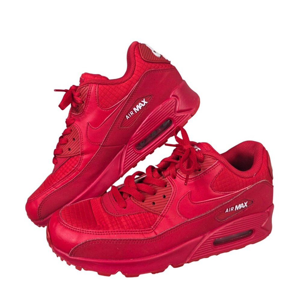 Mens Nike Air Max AJ1285-602 Red Sneakers Athletic Shoes Lace Up Size 10